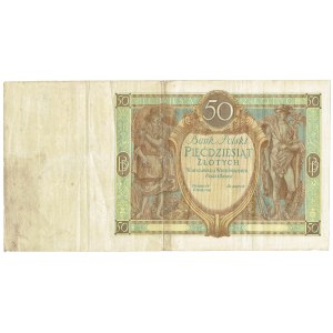 50 zloty 1929 - without series and numbering RARE
