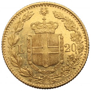 Itálie, 20 lir 1882