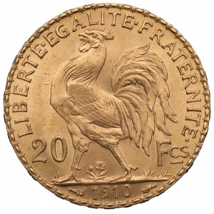 Frankreich, 20 Francs 1910