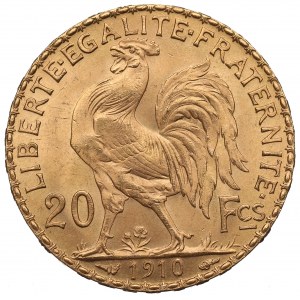 Francúzsko, 20 frankov 1910