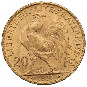 France, 20 francs 1906