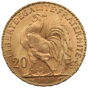 Francie, 20 franků 1909