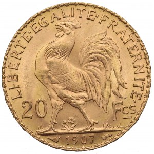 Francja, 20 franków 1907