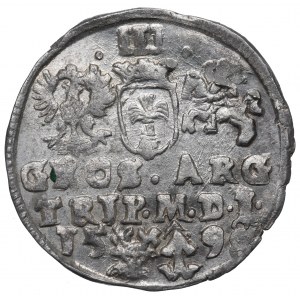 Zygmunt III Waza, Trojak 1598, Wilno - menniczy - RZADKI