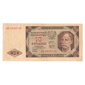 PRL, 10 złotych 1948 AS