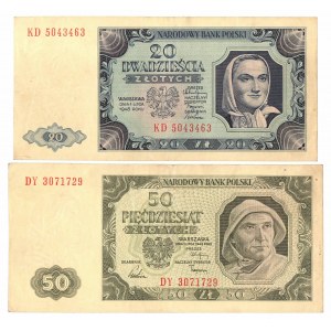 People's Republic of Poland, 1948 vintage banknote set