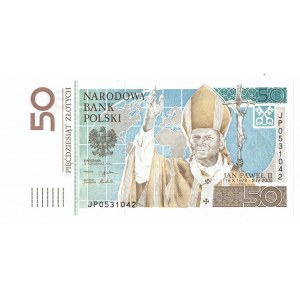 Tretia republika, 50 zlotých 2006 Ján Pavol II.