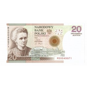 III RP, 20 zl 2011, Maria Skłodowska-Curie