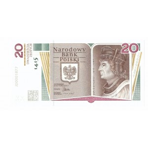 III RP, 20 złotych 2015 - Jan Długosz