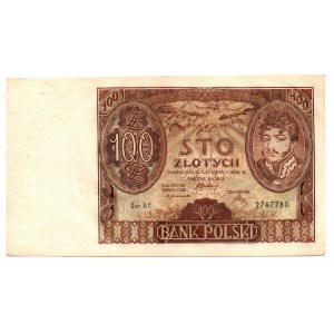 II RP, 100 gold 1932 AY. - additional dashes in the margin