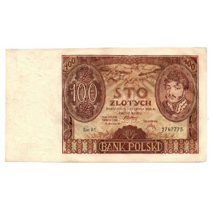 II RP, 100 gold 1932 AY. - additional dashes in the margin