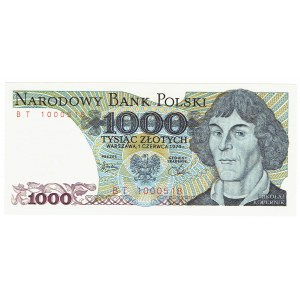 PRL, 1000 złotych 1979 BT - rzadsza seria