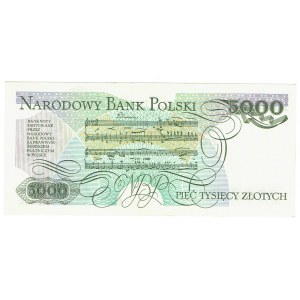 PRL, 5000 złotych 1986 - seria BT