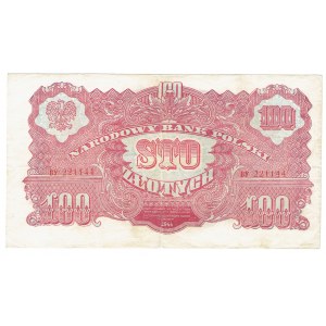 PRL, 100 złotych 1944 , ...obowiązkowe... BY