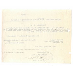 II RP, Copy of a Siberian Badge card for a soldier of the 58th infantry regiment