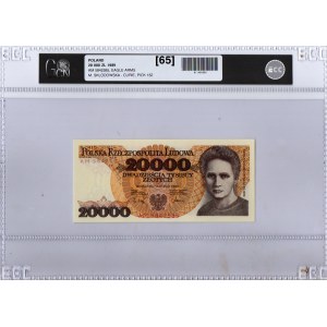 PRL, 20000 złotych 1989 AM - GCN 65