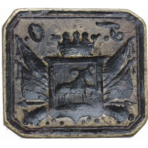 Poland, Military name stamp with Ciołek coat of arms