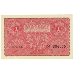 Druhá poľská republika, 1 poľská značka 1919 1. SÉRIA EK
