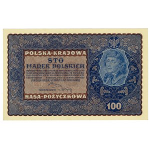 II RP, 100 marek polskich 1919 IH SERJA J
