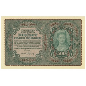 II RP, 500 Polish marks 1919 I SERIES BB