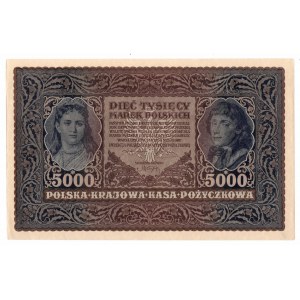 II RP, 5000 poľských mariek 1920 III SERJA G - sada 3 kópií