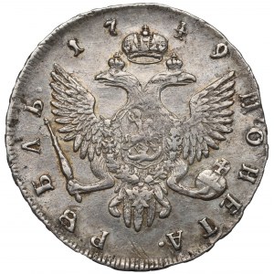 Rusko, Alžbeta, rubľ 1749