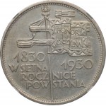 II Republic of Poland, 5 zloty 1930 - NGC AU Details