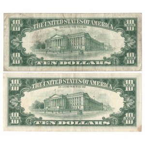 USA, Set of 2 x $10 1969