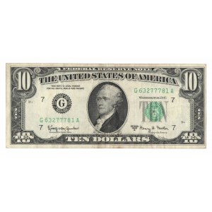 USA, 10 dolarów 1963