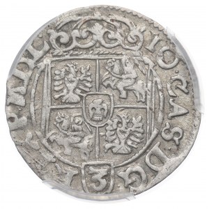 Jan II Kazimierz, Półtorak 1661, Poznań - 60 in PCGS AU55 Apfel