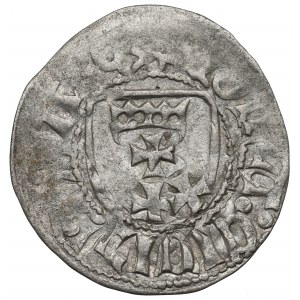Kazimierz IV Jagiellończyk, Szeląg bez daty, Gdańsk - destrukt