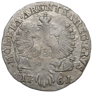 Ruská okupácia Pruska, Alžbeta, 3 groše 1761, Königsberg - ARG^NTEA