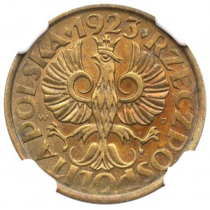 II Republic of Poland, 5 groschen 1923 - NGC MS62