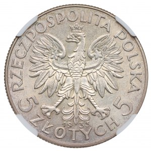 II Republic of Poland, 5 zloty 1933 Polonia - NGC MS61