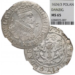 Sigismund III, 18 groschen 1623/4, Danzig - NGC MS65