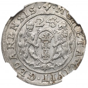 Sigismund III, 18 groschen 1623/4, Danzig - NGC MS65