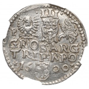 Sigismund III. Vasa, Trojak 1600, Poznań, P beim Adler - SIGNIFICANT