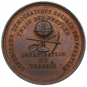 France, Medal of demonstration of revolutionary support for Poland 1848