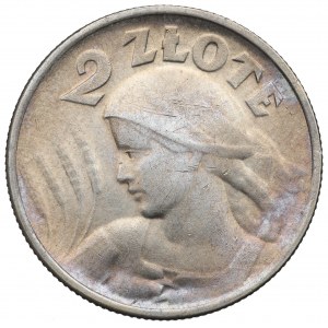 II RP, 2 zl. 1924 (reverz), Philadelphia Žena s ušami