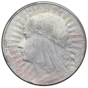 II RP, 10 złotych 1932 ZZM Głowa Kobiety