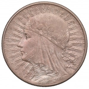 II RP, 10 złotych 1932 BZM Głowa Kobiety