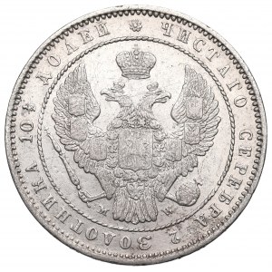 Russische Teilung, Nikolaus I., Poltina 1854 MW Warschau