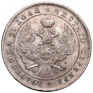 Poland under Russia, Nicholas I, Rouble 1844 MW, Warsaw