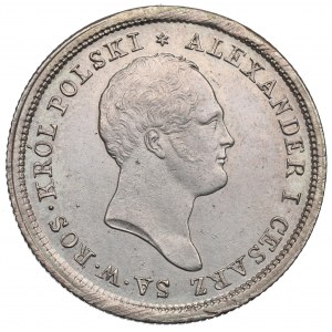 Poľské kráľovstvo, Alexander I., 2 zl. 1821 - impozantné SPIRIT