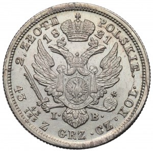 Poland under Russia, Alexander I, 2 zloty 1821