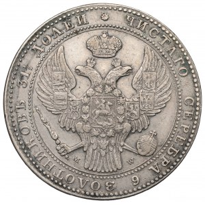 Zabór rosyjski, Mikołaj I, 1-1/2 rubla=10 złotych 1836 MW, Warszawa