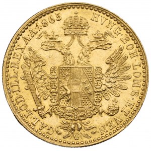 Rakúsko, František Jozef, Dukát 1865, Karlsburg