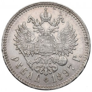 Rusko, Mikuláš II, rubeľ 1897 АГ