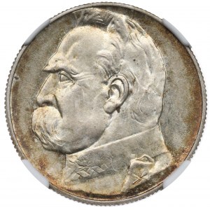 II RP, 5 złotych 1936, Piłsudski - NGC MS64