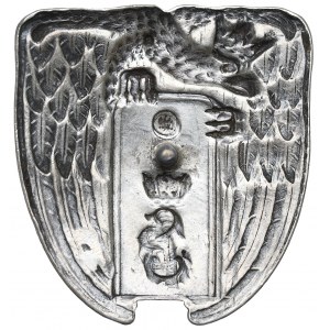 II RP, Badge of School of Officer Cadets, Ostrów Mazowiecka - Michrowski silver